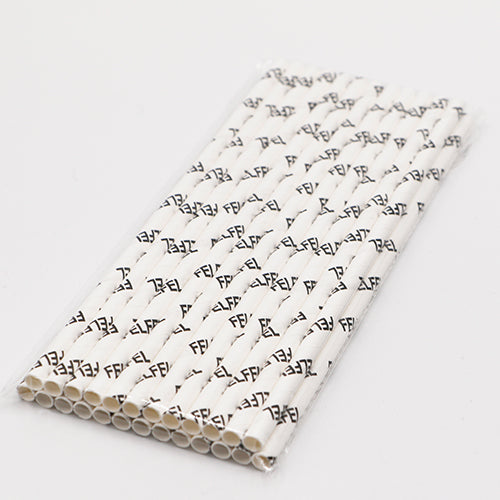 Paper Straw Sign Custom Logo Paper Straws | Promotional Printed Straws | Wholesale ...