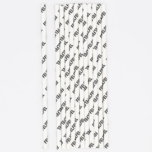 Paper Straw Sign Custom Logo Paper Straws | Promotional Printed Straws | Wholesale ...