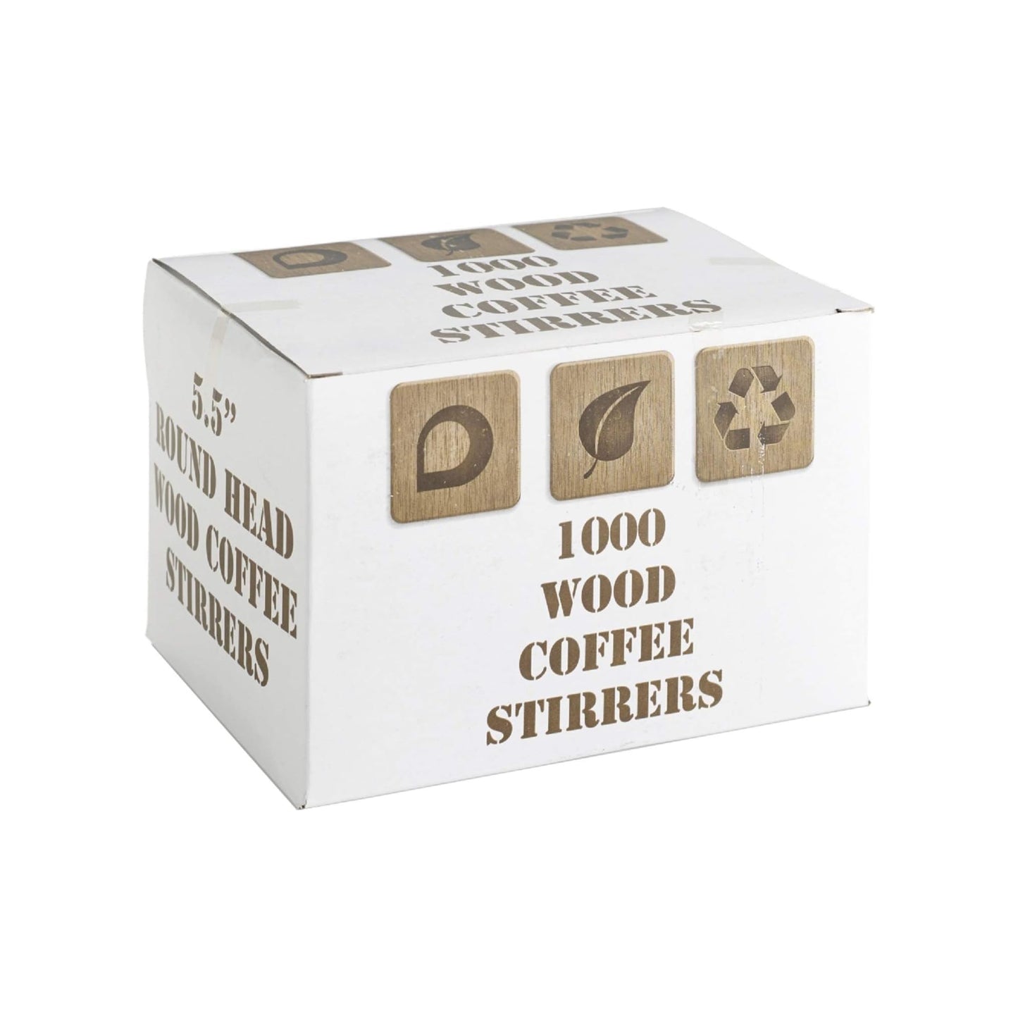 Wholesale Bulk Wooden Coffee Stirrers 1000 pcs – 5.5 inch (140mm)